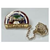 10k gold Masonic youth pin