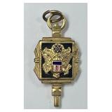 Gold over sterling sweetheart pendant