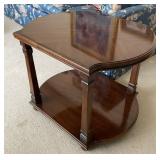 End table with pull out section