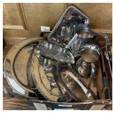Large box of silverplate