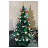 12" one-piece ceramic Christmas tree