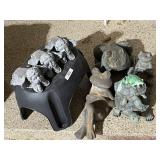 Garden statues (cherubs are concrete)