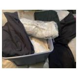 Tote of vintage TWA clothing