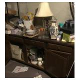 Contents of bar cabinet