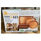 NEW copper bakeware set
