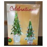 NEW handmade art glass Christmas trees