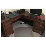 L-shaped office desk 67" x 75"