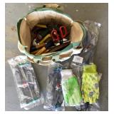 Gardening tote and contents
