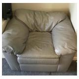 Oversized pleather? armchair