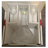Crystal decanter and glasses