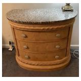 Half round chest of drawers