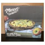 NEW glass pie baking dish