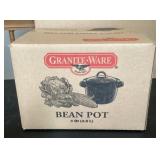 NEW granite ware bean pot