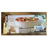 NEW tabletop microwaveable hot plate