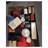 Shoe box of mini fragrances