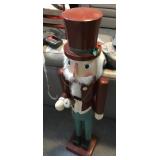 44" wooden nutcracker