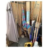 Clean up lot in garage corner