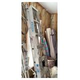 Werner aluminum adjustable ladder