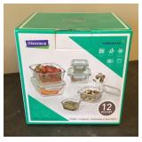 NEW Glasslock 12-pc. food storage set