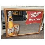 20x27 Miller High Life beer mirror