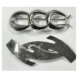 2 sterling silver hair barrettes