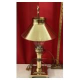 Brass desk lamp