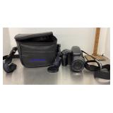 Olympus iS-3DLX camera with case