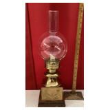 Brass oil lamp