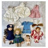 Vintage dolls and clothes