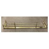 Brass fireplace fender