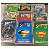9 Superman comic books