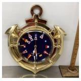 Nautical flags clock