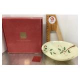 Lenox glass holiday bowl