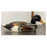 Carved wood duck