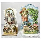 2 antique pop-up German valentines