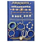 Costume jewelry bracelets