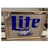 17x21 Miller Lite beer mirror