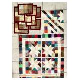 Unassembled patchwork quilt blocks