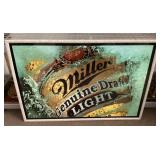31x45 Miller Genuine Draft light plaque