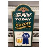 24" Pabst Blue Ribbon Beer sign