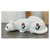 Ceramic cat figure --made in Portugal