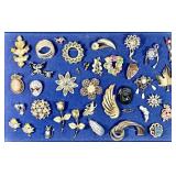 Costume jewelry brooches