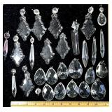 27 glass chandelier prisms