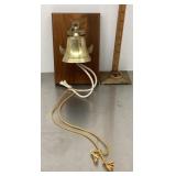 Brass bell wall plaque
