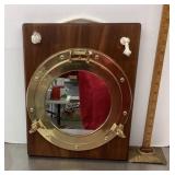 Porthole mirror wall plaque