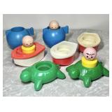 Vintage 1970s Fisher-Price bath toys