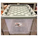 27 gallon clear Tough Tote