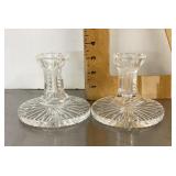 Waterford crystal candleholders