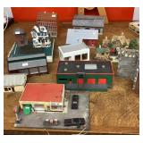HO railroad layout houses
