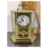 Brass Bulova mantel clock